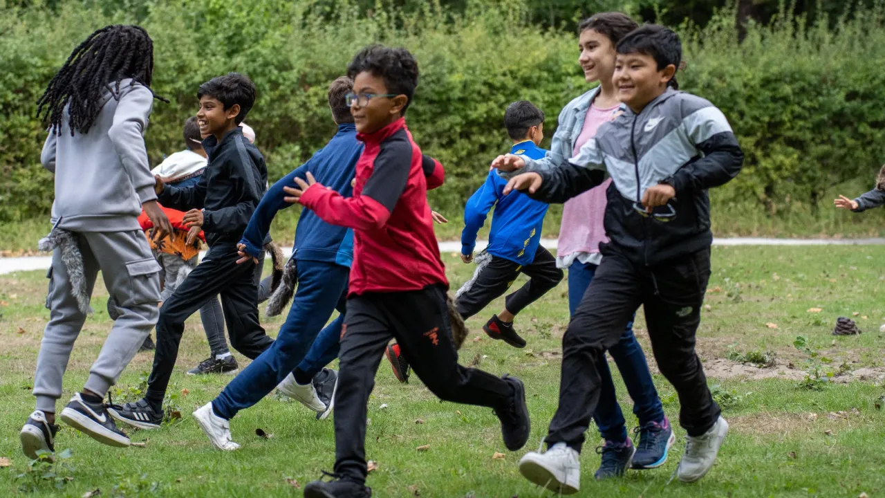 Groep in de duinen