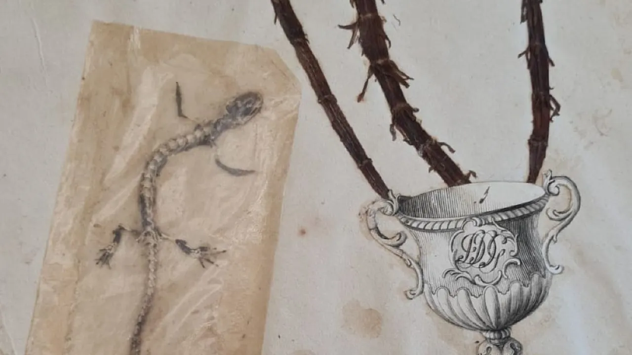 Gedroogde salamander