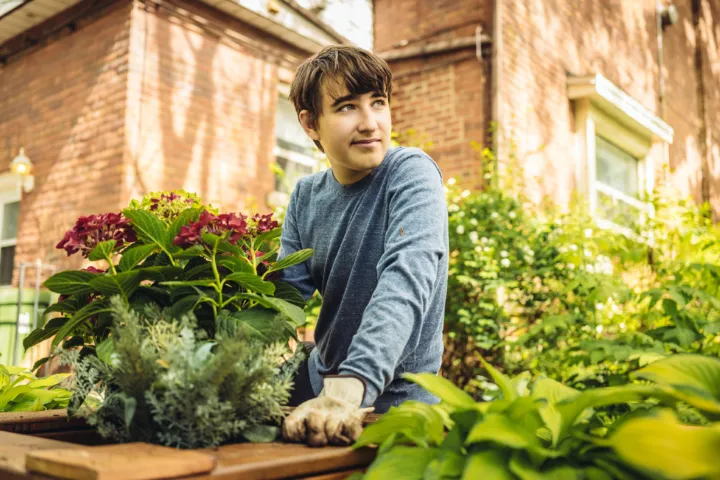 Man werkt aan de tuin (credits: iStock)