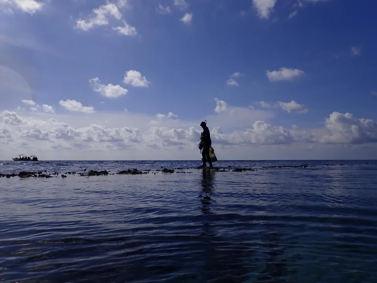 researcher at sea